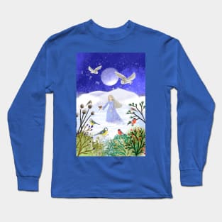 winter birds Long Sleeve T-Shirt